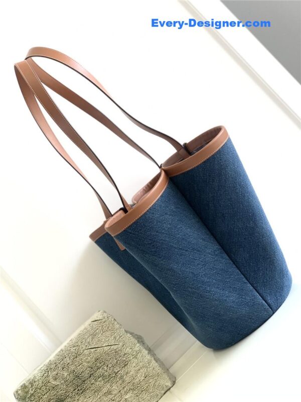 celine blue denim canvas couffin bag - Image 4