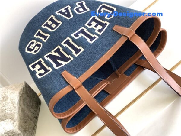 celine blue denim canvas couffin bag - Image 8