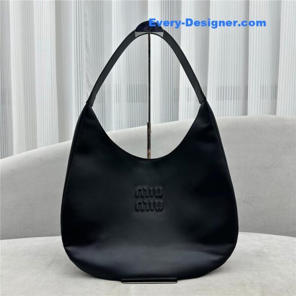 miumiu leather hobo tote bag - Image 3