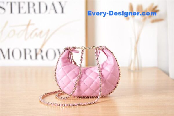 CC small hobo bag pink - Image 5