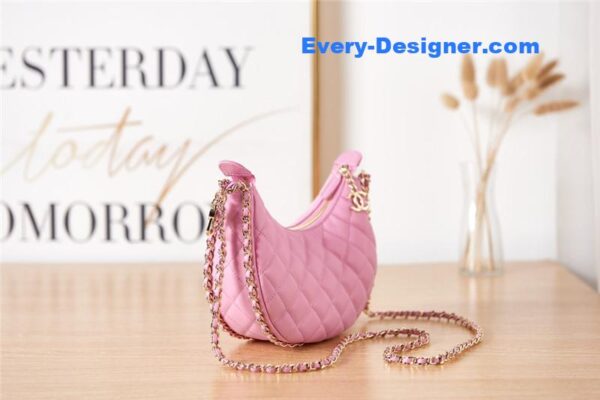 CC small hobo bag pink - Image 6