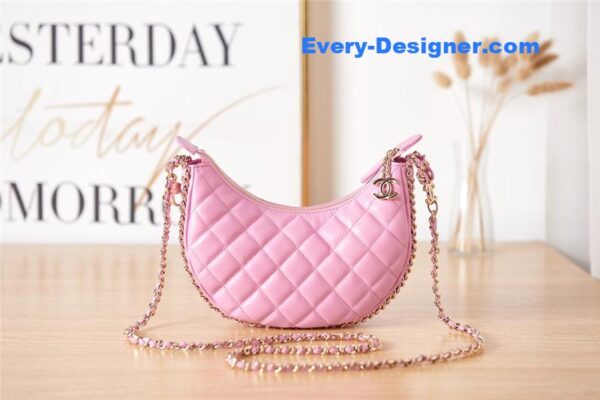 CC small hobo bag pink - Image 3
