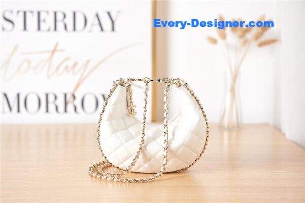 CC small hobo bag white - Image 5