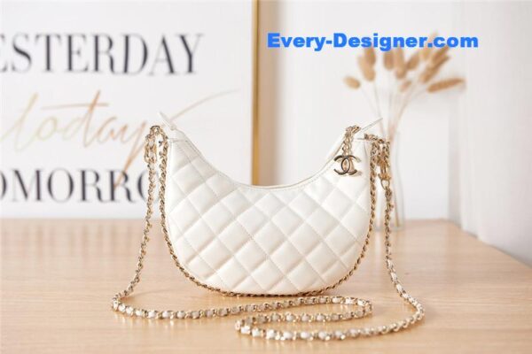 CC small hobo bag white - Image 6