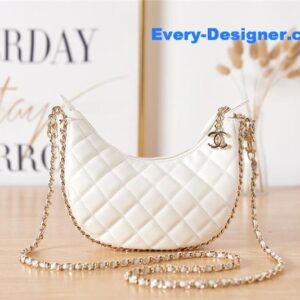 CC small hobo bag white