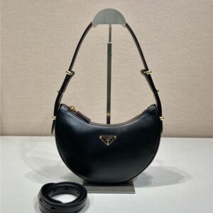 prada moon leather shoulder bag