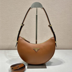 prada moon leather shoulder bag