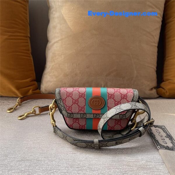 Gucci Colored Supreme Canvas Handle Messenger Bag - Image 5