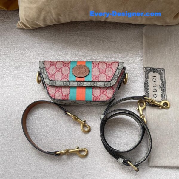 Gucci Colored Supreme Canvas Handle Messenger Bag - Image 7
