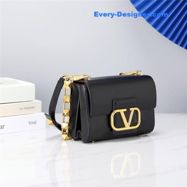 valentino V logo bag in grained calfskin - Image 5