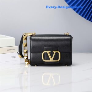 valentino V logo bag in grained calfskin