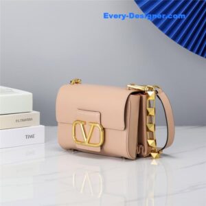 valentino V logo bag in grained calfskin