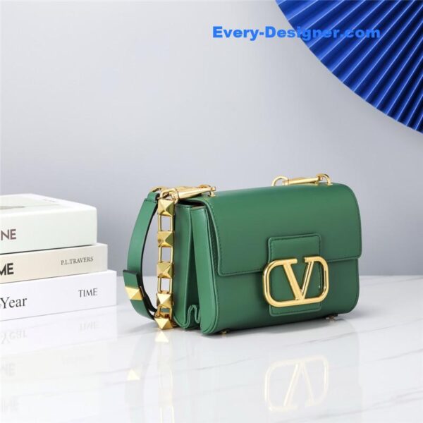 valentino V logo bag in grained calfskin - Image 2