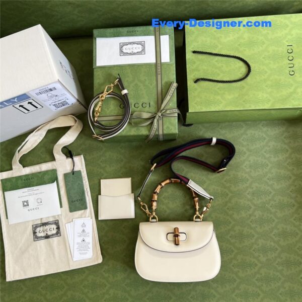Gucci Bamboo 1947 series bamboo small handbag - Image 5