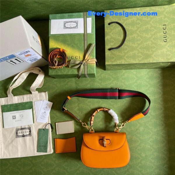Gucci Bamboo 1947 series bamboo small handbag - Image 7