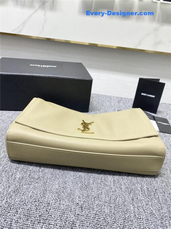 ysl leather nubuck shopping bag - Image 4