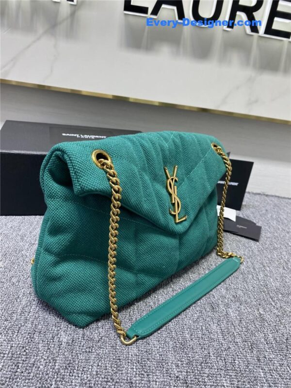 ysl lou lou canvas chain bag - Image 3