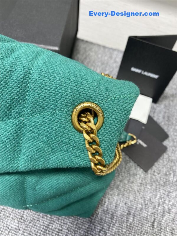 ysl lou lou canvas chain bag - Image 4