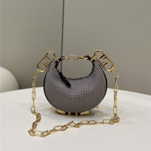fendi crescent underarm bag