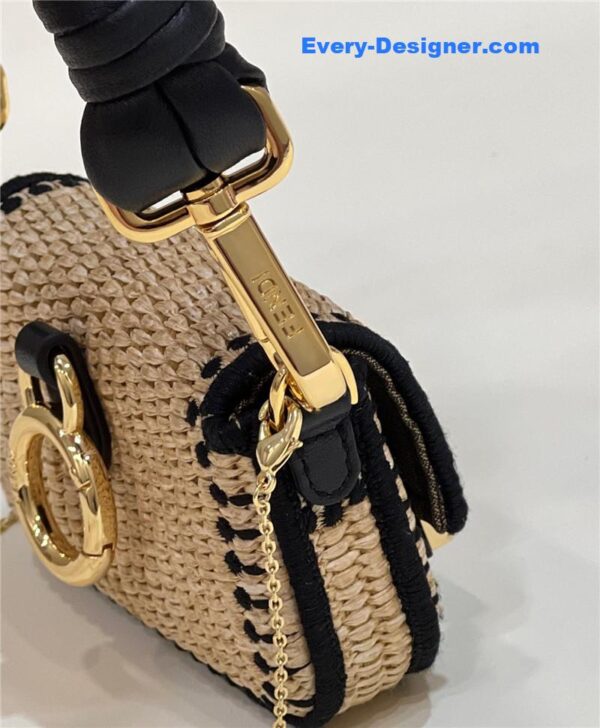 fendi Nano baguette raffia charm mini bag - Image 8