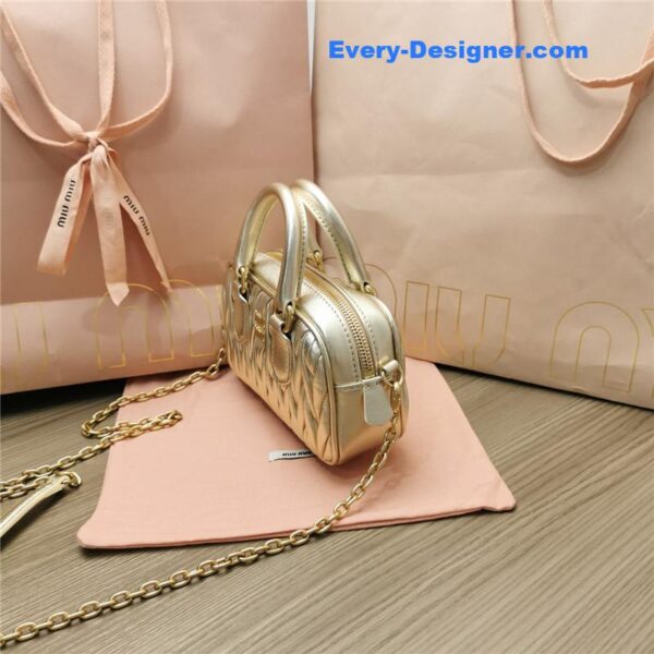 miumiu new too pretty bowling handbag - Image 4