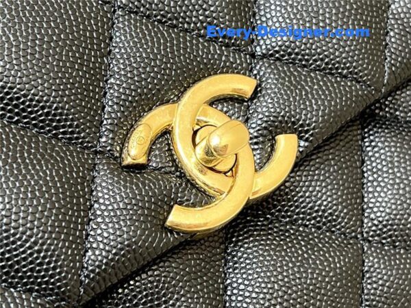 Chanel leather cf shoulder bag - Image 2
