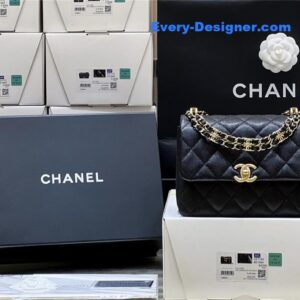 Chanel leather cf shoulder bag