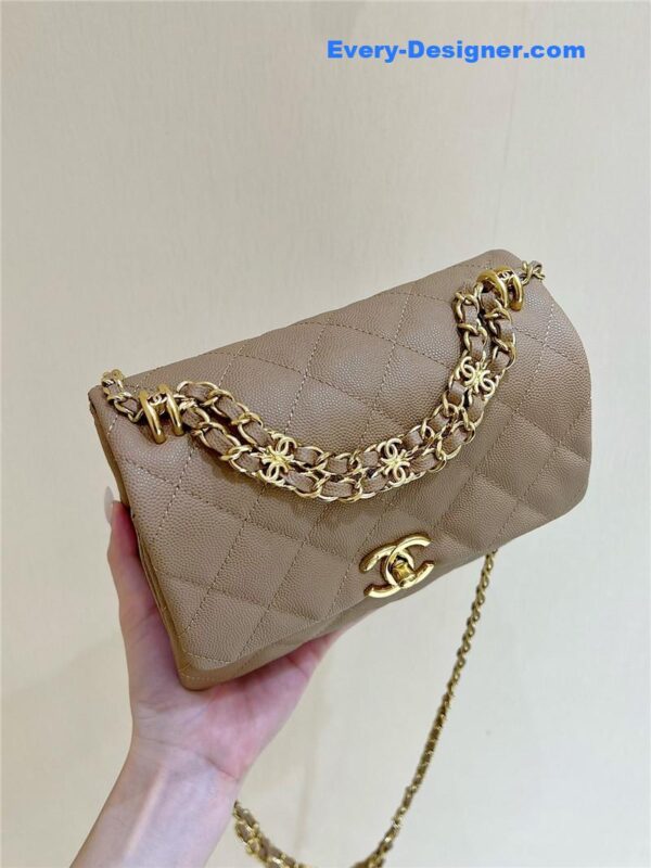 Chanel leather cf shoulder bag - Image 2