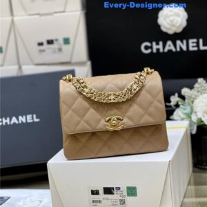 Chanel leather cf shoulder bag