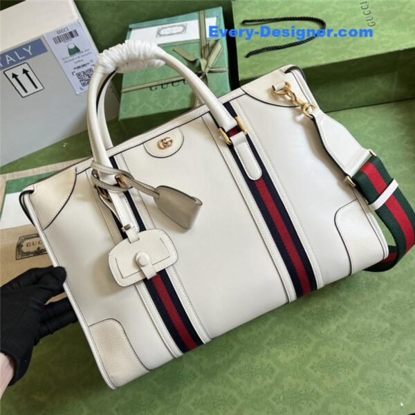 Gucci striped web tote - Image 4