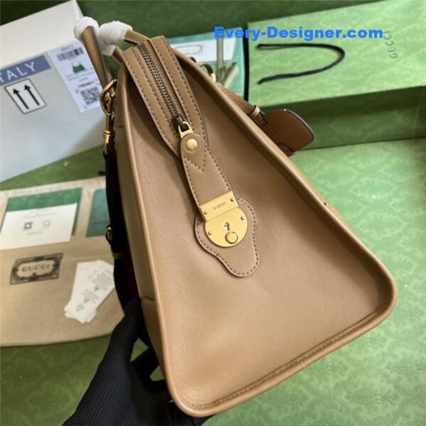 Gucci striped web tote - Image 4