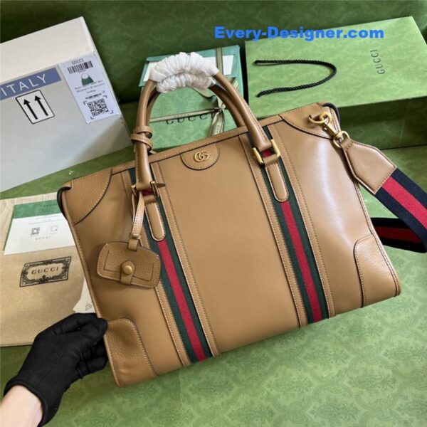 Gucci striped web tote - Image 6