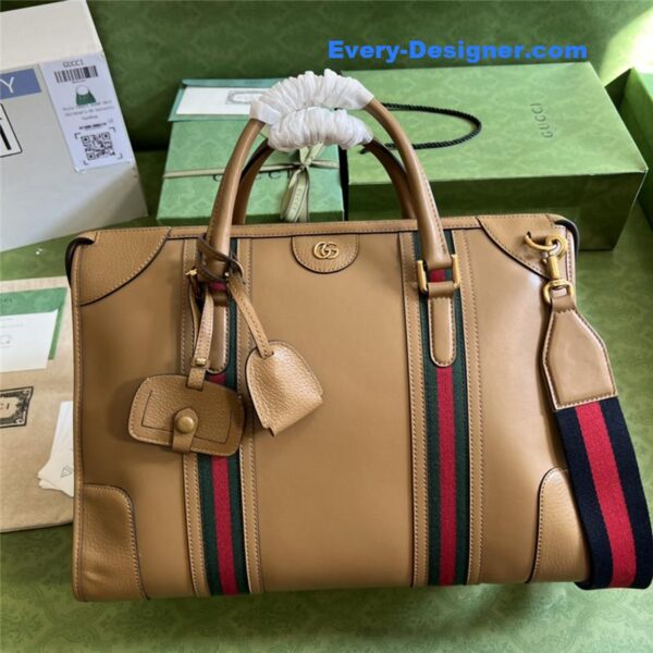 Gucci striped web tote - Image 3