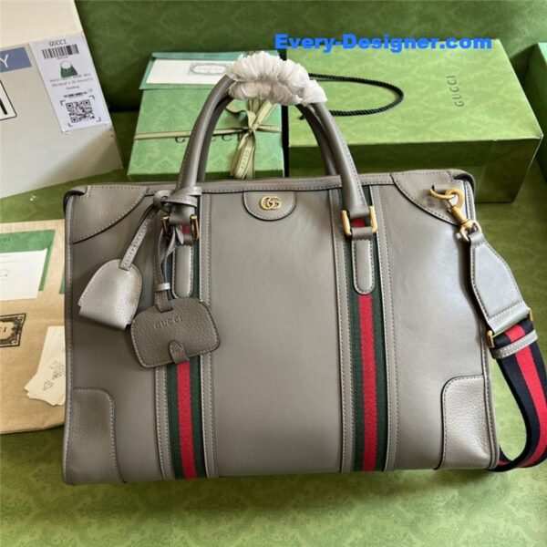 Gucci striped web tote - Image 3