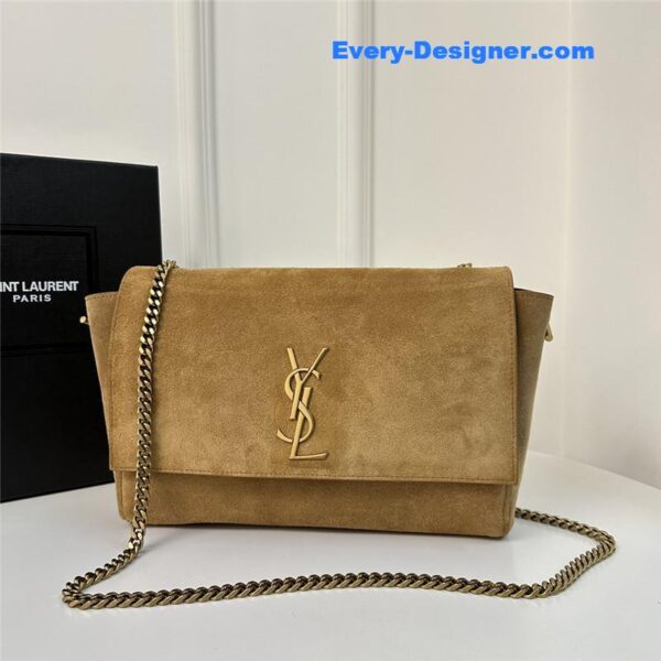 ysl kate logo suede chain bag - Image 6