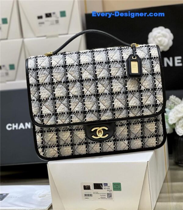 Chanel woolen backpack