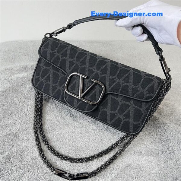 valentino V logo Mini Loc¨° bag in calfskin - Image 3