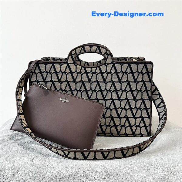 valentino V logo print tote bag - Image 9