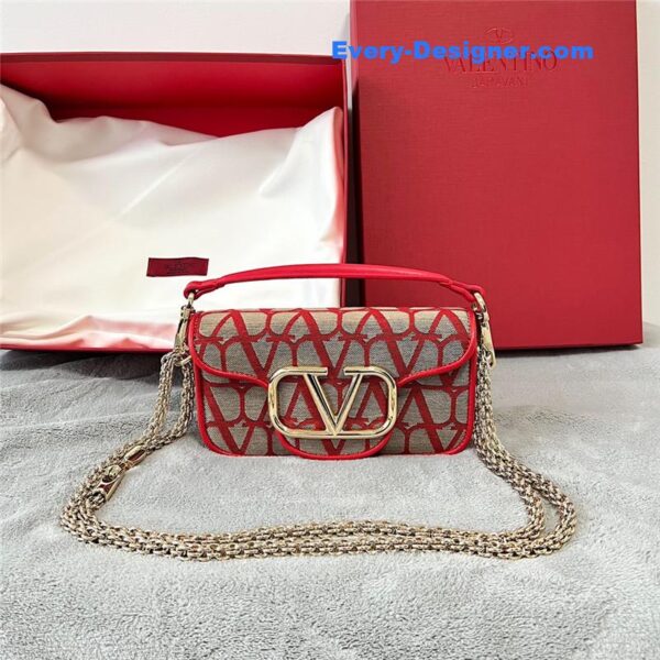 valentino V logo Mini Loc¨° bag in calfskin - Image 6