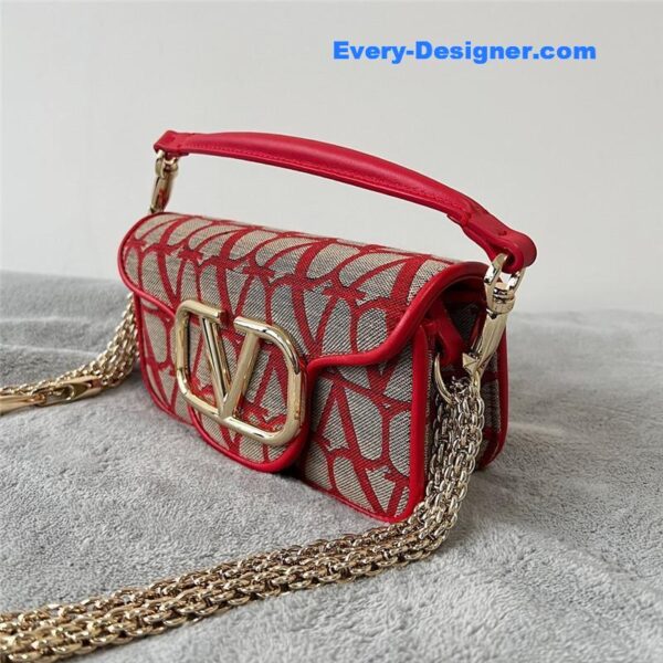 valentino V logo Mini Loc¨° bag in calfskin - Image 4