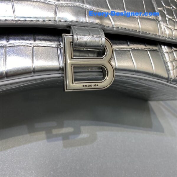 balenciaga hourglass bag silver - Image 6