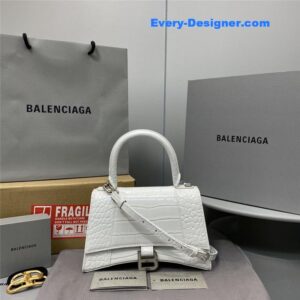 balenciaga hourglass bag white