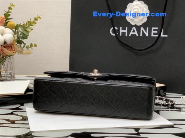 Chanel classic flap caviar leather bag - Image 5