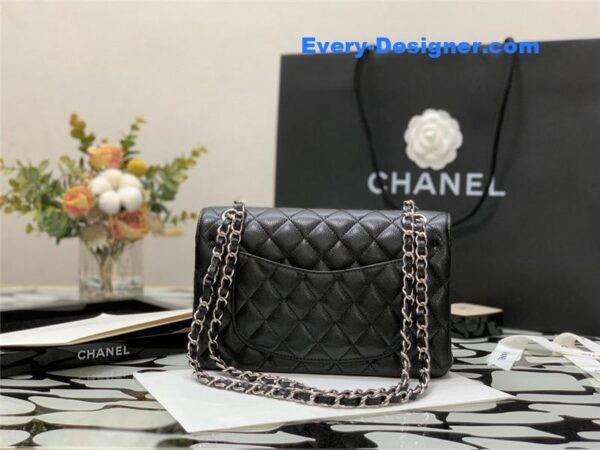 Chanel classic flap caviar leather bag small - Image 2