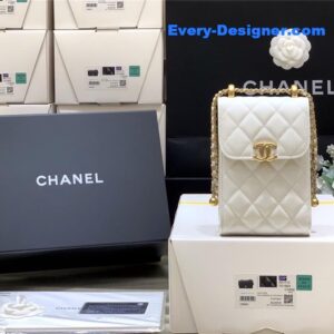 Chanel gold beads mobile phone bag