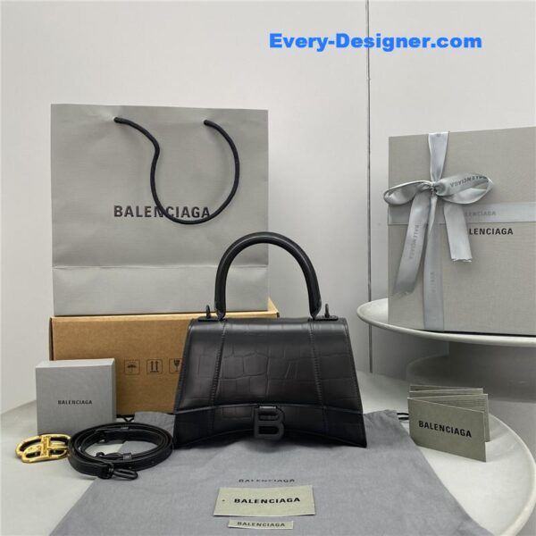 balenciaga hourglass bag black - Image 2
