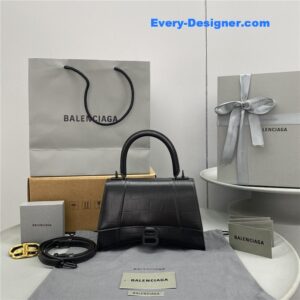 balenciaga hourglass bag black