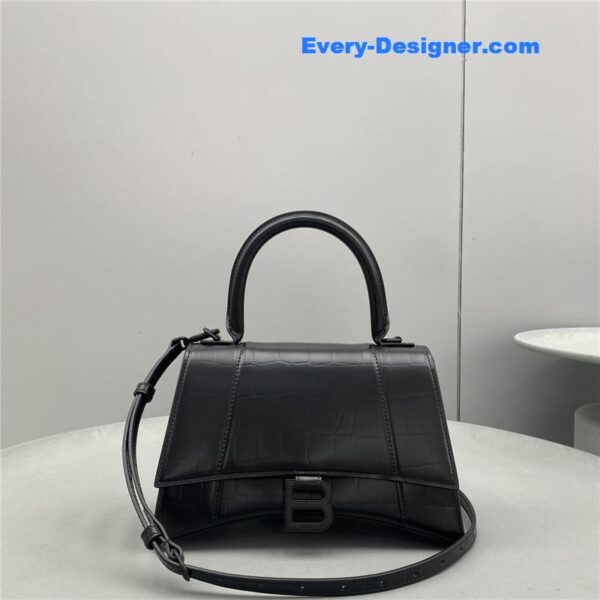 balenciaga hourglass bag black - Image 3