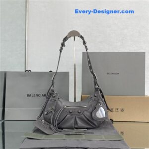 balenciaga le cagole leather shoulder bag