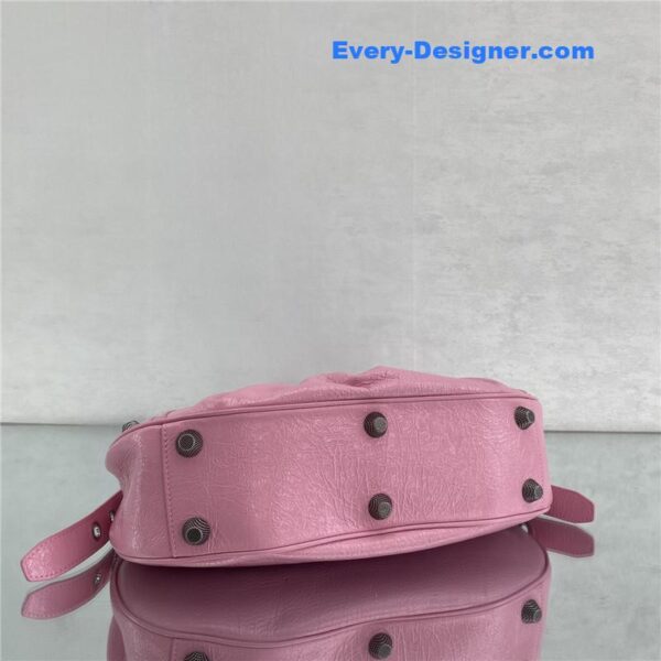 balenciaga le cagole leather shoulder bag pink - Image 5